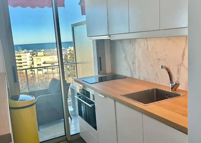 Appartement Superbe 2 Pièces Vue Mer, Piscine, Parking